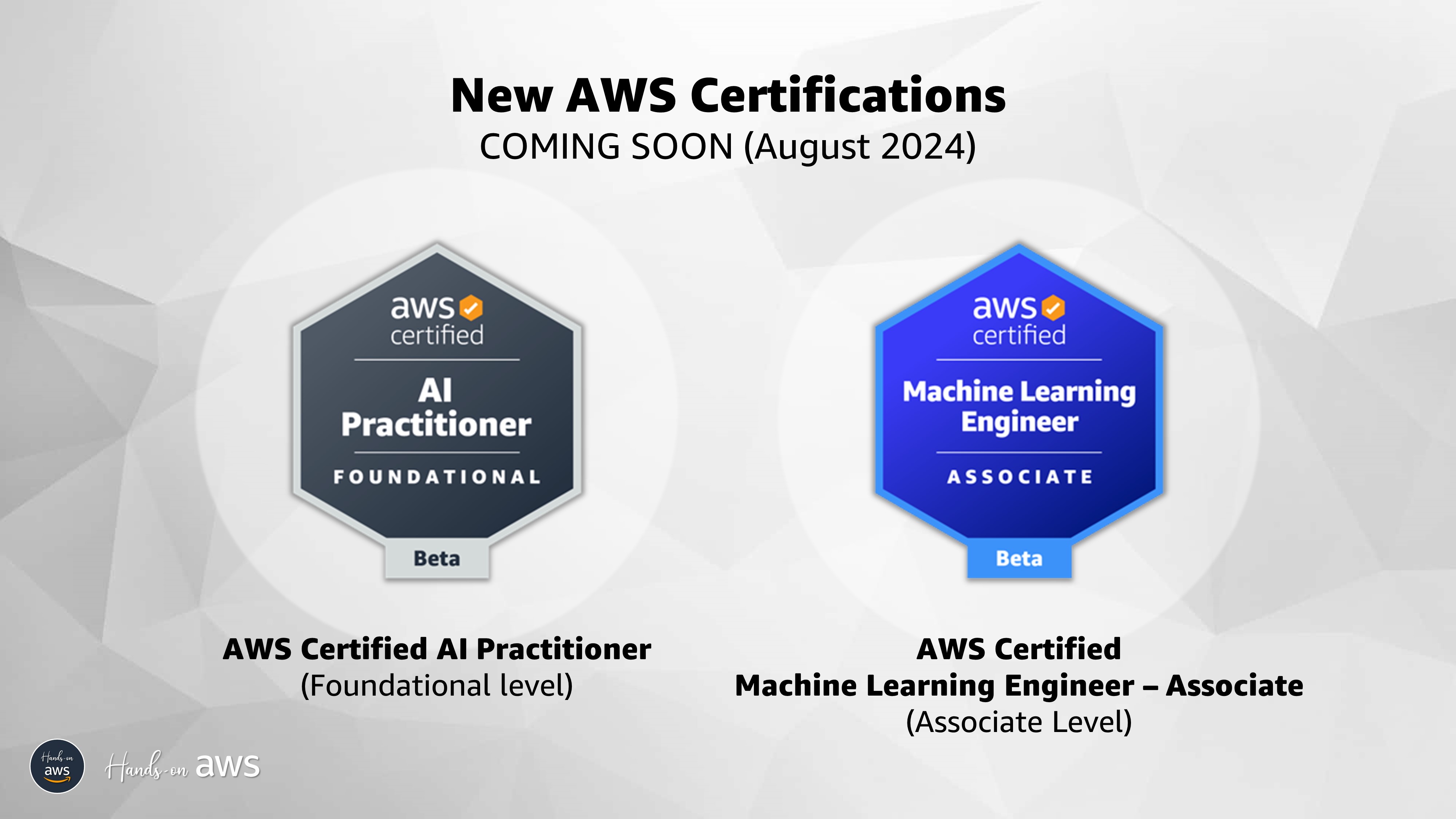 New AI and ML Certifications from AWS